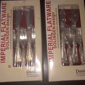 12 piece Knife + 12 piece Fork set from imperial flatware solingen design Danico